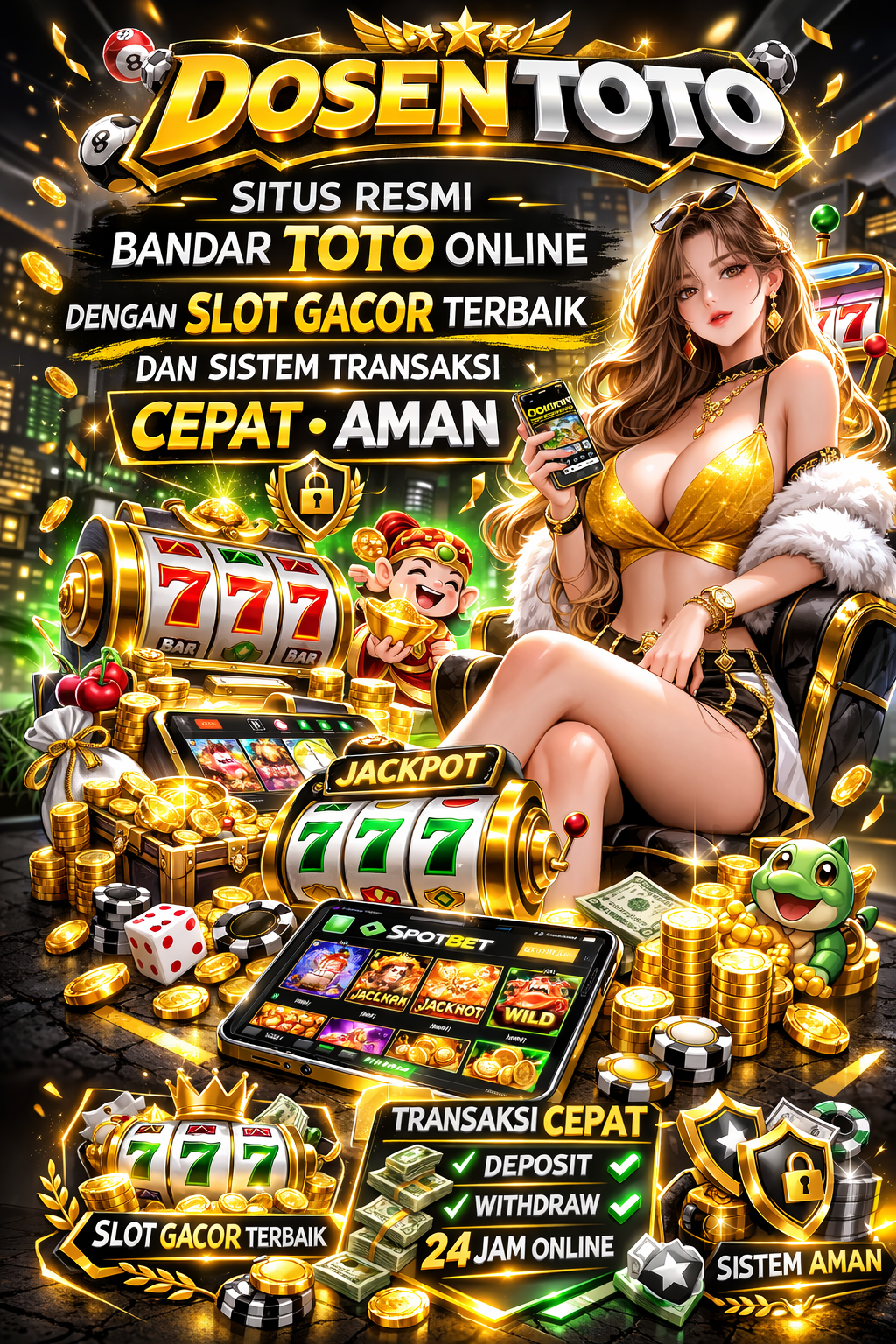 DOSENTOTO – Situs Resmi Bandar Toto Online Dengan Slot Gacor Terbaik Dan Sistem Transaksi Cepat Aman